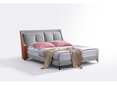 Klassisches Bett Doppelbett Betten Holz Grau Stil Echtes Holz Schlafzimmer Neu