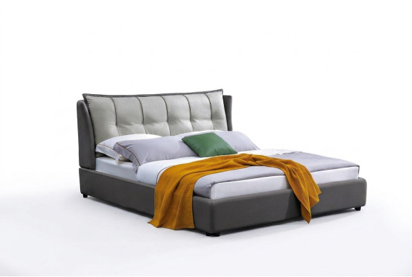 Leder Design Bett Doppel Luxus Ehe Modernes Hotel Gestell Schlaf Betten Zimmer