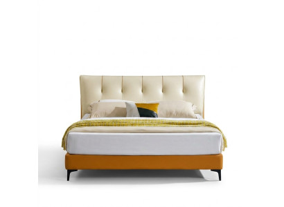Lederbett Bett Luxus Betten Doppel Ehe Polster Hotel Komplettes Set