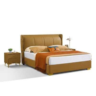 Schlafzimmer Set Bett Nachttisch Design Moderne Betten Gruppe Leder