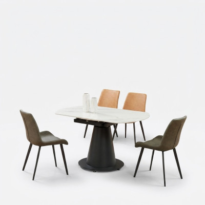 Design Esstisch Runder Tisch Esszimmer Wohnzimmer Tische 150x90
