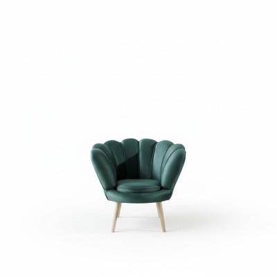 Sessel Club Lounge Stuhl Polster Sofa 1 Sitzer Relax Fernseh Grün