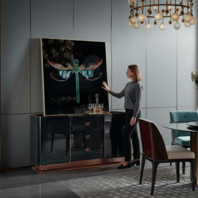 Kommode Sideboard Design Möbel Holz Kommoden Anrichte Echtholz Side
