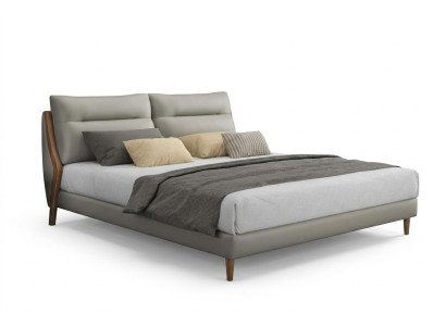 Klassische Luxus Betten Polster Leder Textil Hochwertiges Schlafzimmer Bett Neu