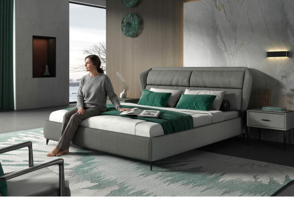 Bett Klassisch Polsterbett Luxus Doppel Schlafzimmer Designbett Betten 180x200cm