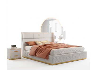 Modernes Design Bett xxl Betten Doppel Hotel Textil 150 180x200cm