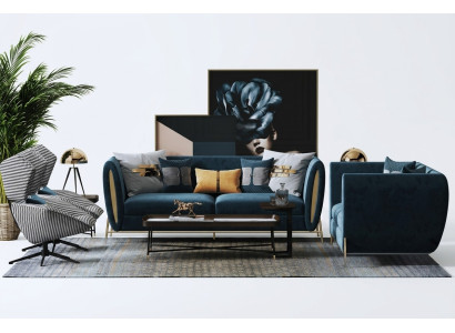 Sofagarnitur 3+1 Sitzer Set Design Sofas Polster Couchen Textil Relax Luxus