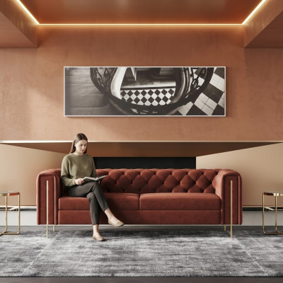 Dreisitzer Couch Polster Design Sofa Sitz Sofas 3er Zimmer Möbel Moderne