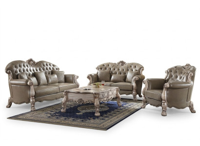 Sofa Polster 3 2 1 Sitzer Couchtisch Holz 4tlg. Luxus Möbel Sofagarnitur Couch