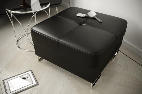 Hocker Bank Textil Stoff Holz Stil Designer Neu Sitz Polster Bank Polster Sitz