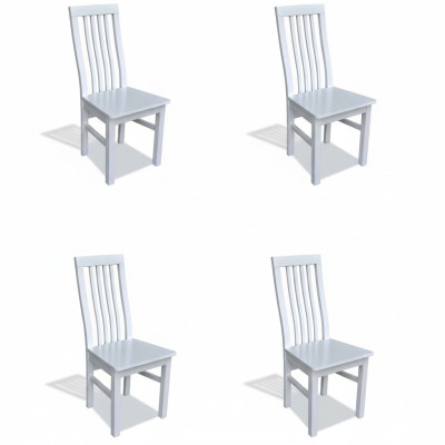 Set 4x Stuh Luxus Design Massiv Holz Stühle Sitz Veranda Küche Esszimmer neu