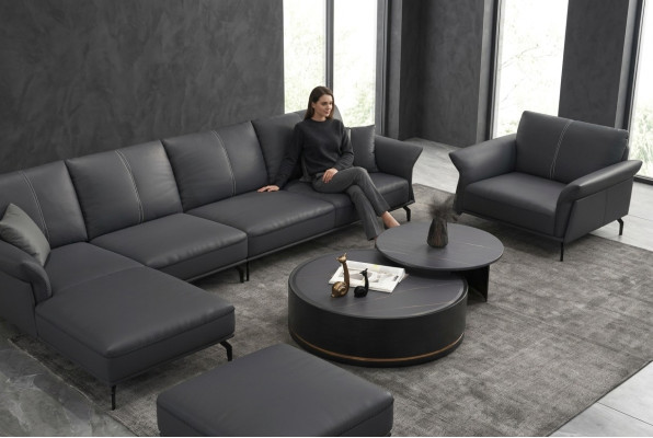 Doppelter Couchtisch Wohnzimmer Tisch Couchtisch Sofa Beistell Rund