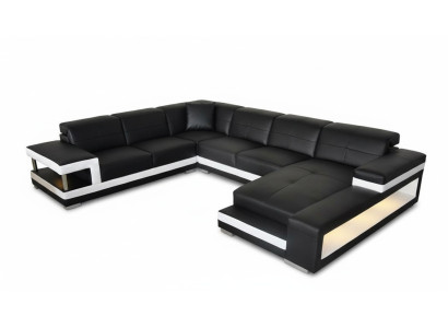 Wohnlandschaft Designer Couch Sofas U Form Ecksofa Polster Couch Textil Eck Neu