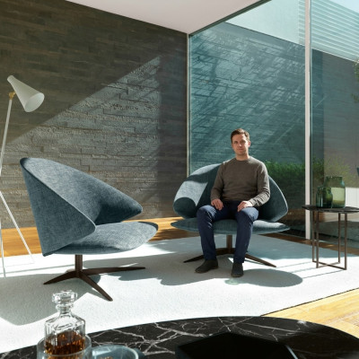 Modern 1 Sitzer Couch Polster Sitz Textil Leder Couchen Sofas Sofa