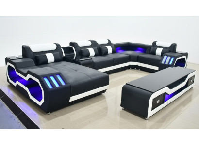Wohnlandschaft Design Modern Ecksofa U-Form Sofa Wohnlandschaft Neu Polster Sofa