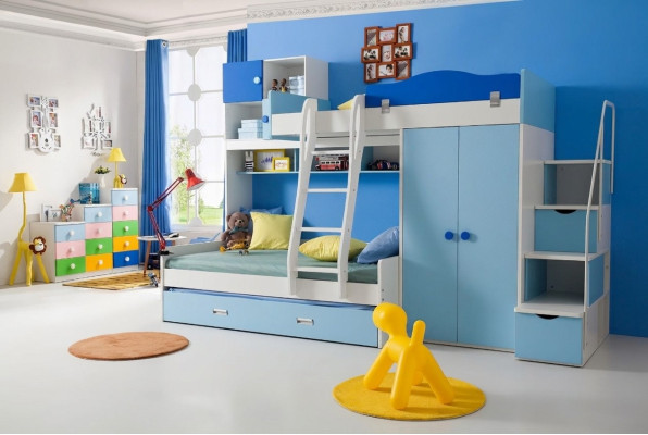 Betten Hochbett Echtes Holz Kinder & Jugend Zimmer New Doppelstock Bett Etagen
