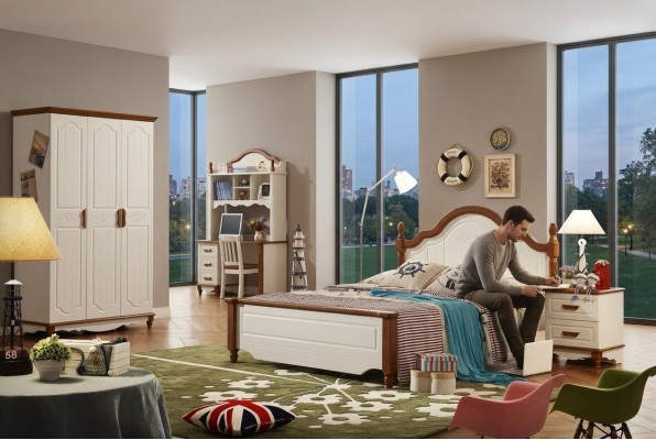 Komplett Set Bett Nachttisch Kleiderschrank Designer Schlafzimmer Möbel Neu 5tlg