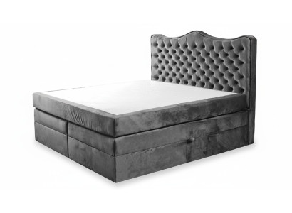 Boxspringbett Betten Polster Bett Hotel Leder Textil Stoff 180x200cm Samt Möbel