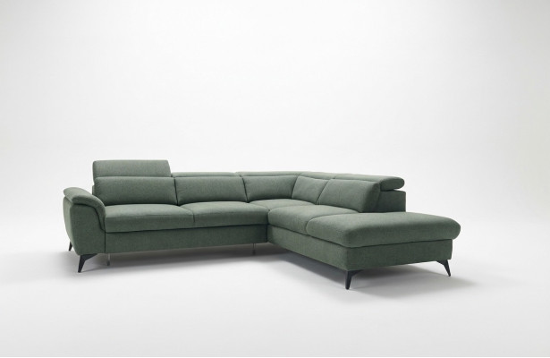 Wohnzimmer L-Form Modern Grün Design Sofas Neu Ecksofa Polsterung