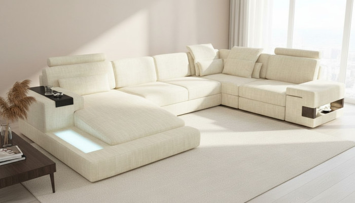Ecksofa Eck Polster Wohnlandschaft Couch Sofa Ecken U Form Neu Möbel