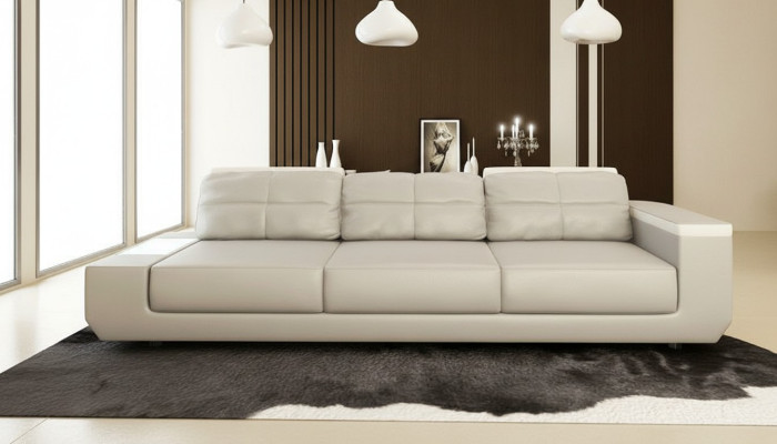 Sofa 3-er Sofas Luxus Kunstleder Couchen big Polster Designer Möbel Dreisitzer