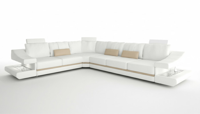 Wohnzimmer moderne Design Sofas Couchs Eleganc L-Form Ecksofa Stoff Couch Neu