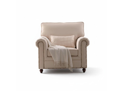 Sessel Stoff Sofa Einsitzer Möbel Relax Sitz Design Couch Lounge Textil landhaus