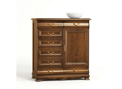 Modern Kommode Braun Kommoden Holz Design Möbel Sideboard Regal Hotel Neu