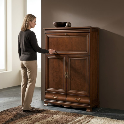 Kommode Schrank Hochschrank Design Kommoden Schränke Möbel 2 Türen Holz Neu