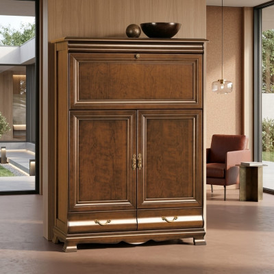 Kommode Schrank Hochschrank Design Kommoden Schränke Möbel 2 Türen Holz Neu