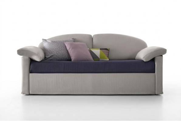 Design Sofa 3 Sitzer Couch Polster Luxus Textil Zweifarbig Italienische Möbel