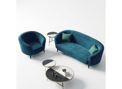 Samt Sofagarnitur 3+1 Sitzer Wohnlandschaft Sitz Design Couch Lounge Sofas Möbel