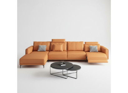 Sofa Couch Modern Relax Sitz Luxus Möbel Wohnlandschaft Ecksofa L-form Polster