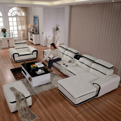 Luxus Eckgarnitur Ecksofa L-form Polster Relax Modern Sitz Möbel Wohnlandschaft