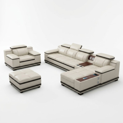 Möbel Wohnlandschaft Luxus Eckgarnitur Ecksofa Polster Sofas Couch Relax Lform