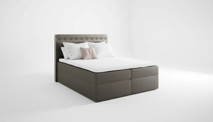 Bett mit Bettkasten Boxspringbett Zeitgenössisch Doppel Hotel 160cm Schlafzimmer