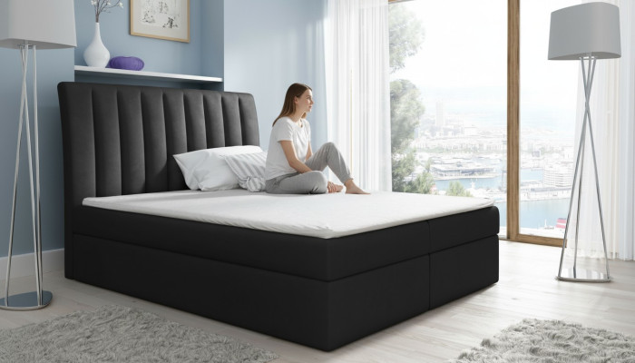Ehebett Bettgestell Bett Polsterbett Betten Polyester Boxspringbett Doppelbett