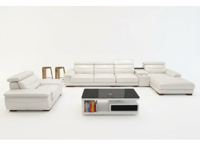 Ecksofa L-form Kunstleder Eck Polstersofa Sitz Design Couch Sofas Wohnlandschaft