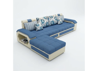 Stoff Ecksofa L-form Eck Polstersofa Sitz Design Couch Sofas Wohnlandschaft Sofa