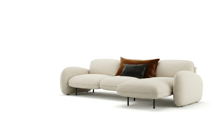 Ecksofa L-form Sitz Eck Sofas Stoff Wohnzimmer Design Couchen Polster Modern