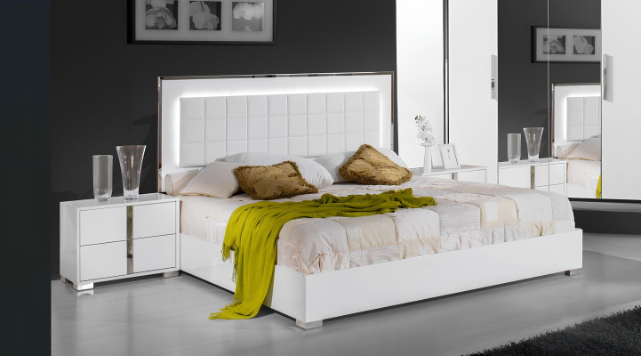 Schlafzimmer Bett Nachttisch Kleiderschrank Kommode Spiegel Doppel Neu Set 6tlg.