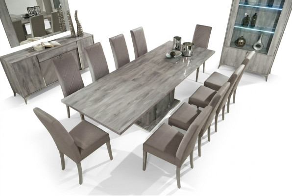 Esszimmer Esstisch Stuhl Gruppe Tische Holz Garnitur Tisch Modern Neu Set 9tlg.