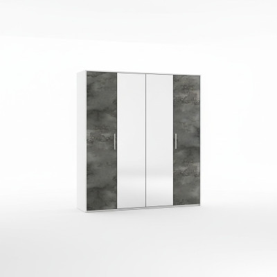 Kleiderschrank 4 Türen Schrank Garderobe Modern Schränke Holz Schlafzimmer Neu