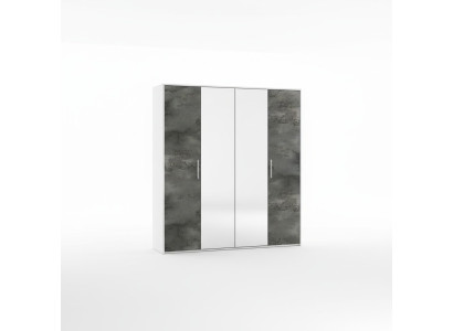 Kleiderschrank 4 Türen Schrank Garderobe Modern Schränke Holz Schlafzimmer Neu
