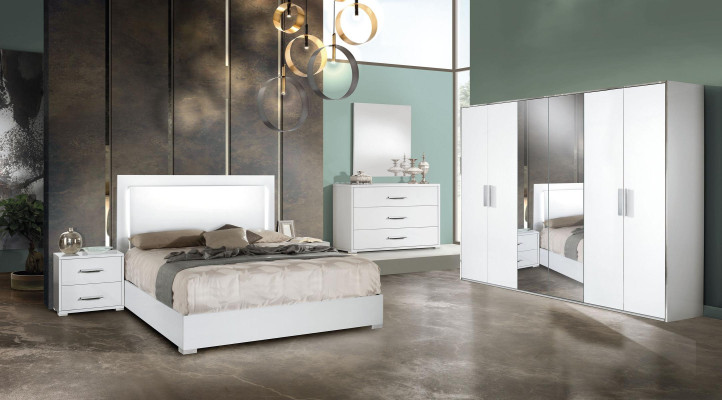Kleiderschrank 6 Türen Schrank Garderobe Modern Schränke Holz Design Italien neu