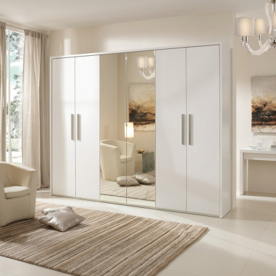 Kleiderschrank 6 Türen Kleider Schrank Designer Möbel Schränke Spiegel Möbel Neu