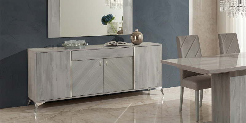 Sideboard Kommode Holz Modern Kommoden Design Schrank Grau Schlafzimmer Möbel