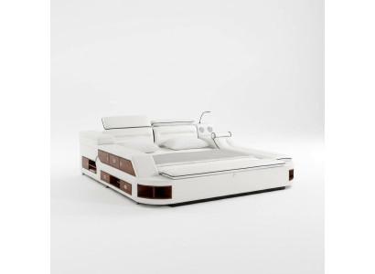 Design Leder Betten Hotel Doppel Ablage Massage Liege Multifunktions Bett