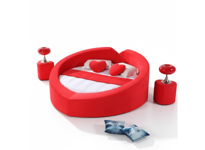 Designer Bett in Herzform Flitterwochen Bett Luxus Bettgestell Bett Bordell