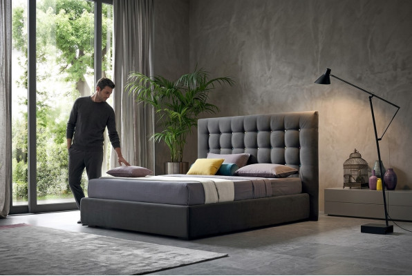 Chesterfield Luxus Betten Schlaf Zimmer Textil Bett Polster Design Doppel Hotel